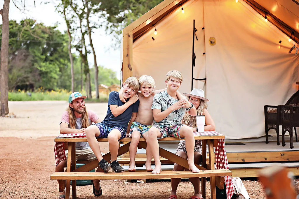 Son's Rio Cibolo cabins along the creek