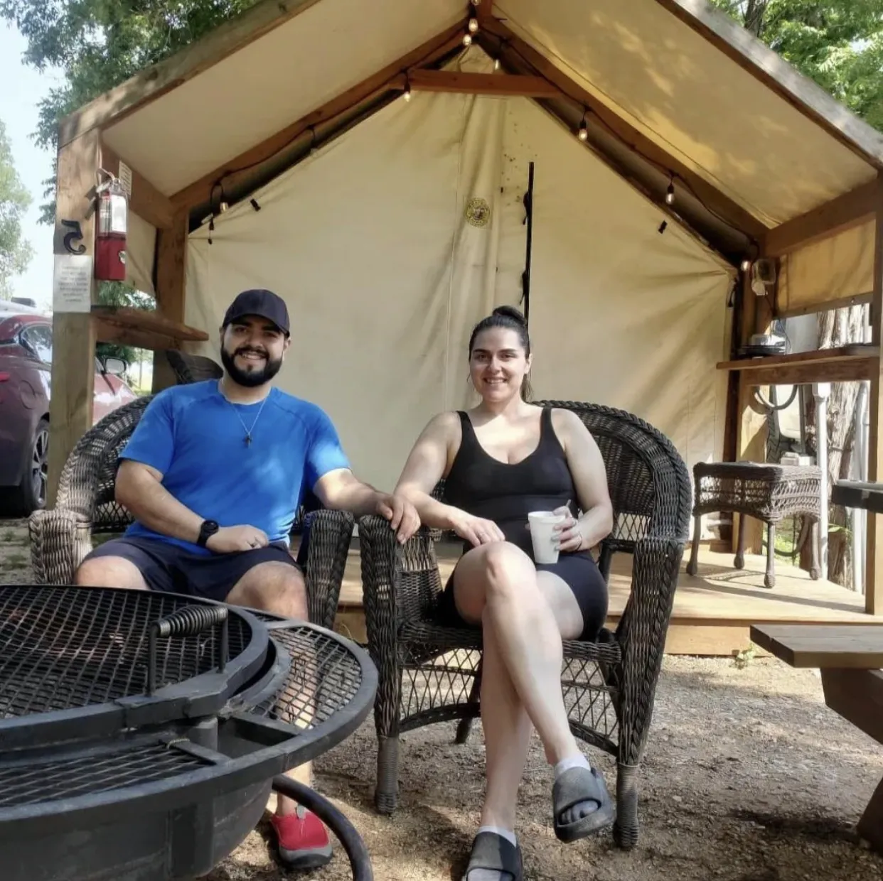 Couple relaxing
