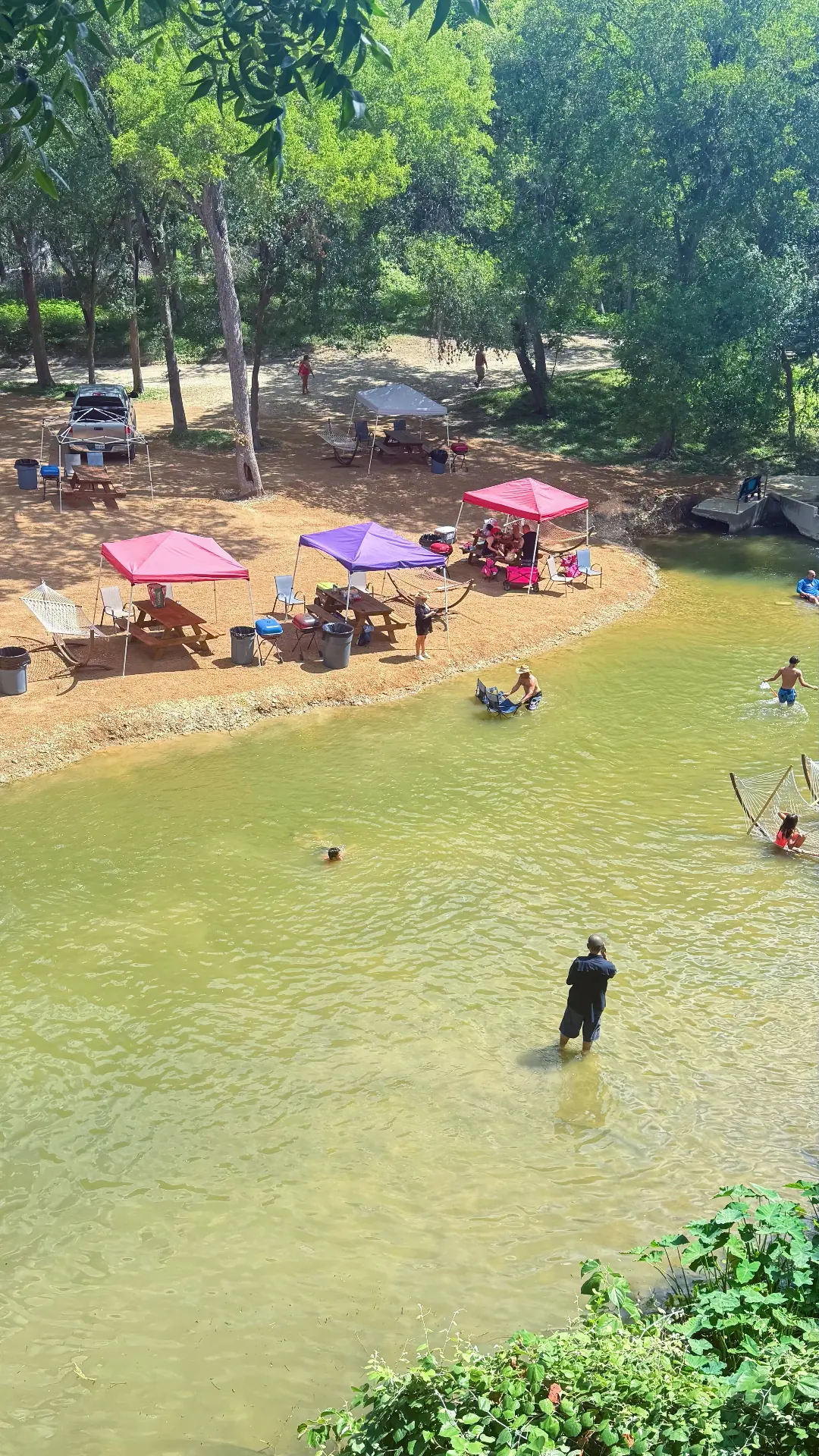 Creek swimming area at Rio Cibolo Ranch
